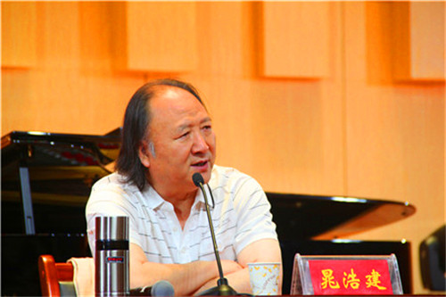 解放军艺术学院晁浩建教授应邀来beat365官网讲学